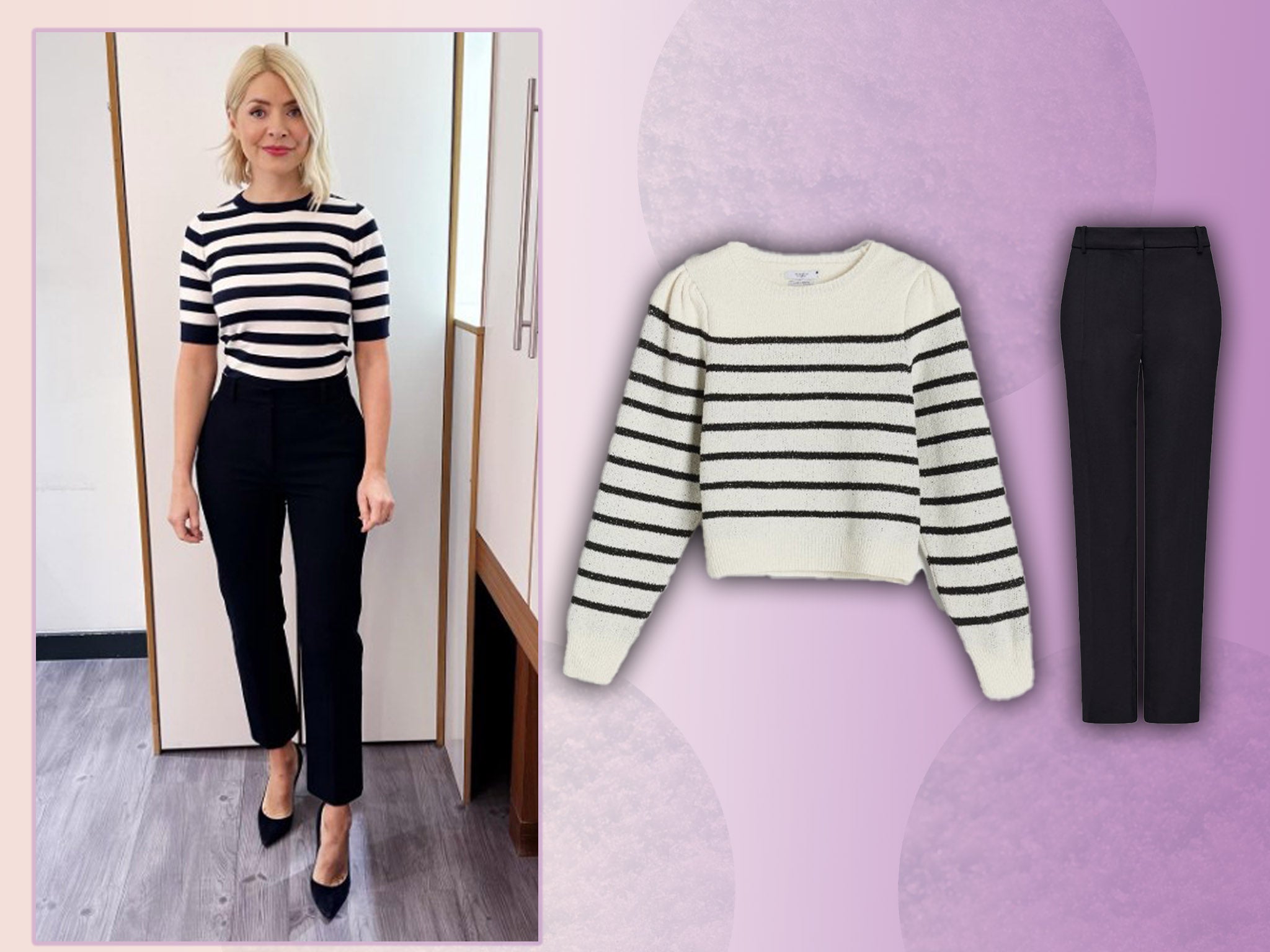 Holly Willoughby This Morning outfit Shop the top and trousers The Independent